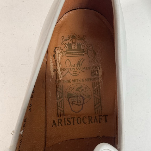 Johnston Murphy Horse Bit Loafer | Aristocraft | White | USA Made | 10.5 A main image 16